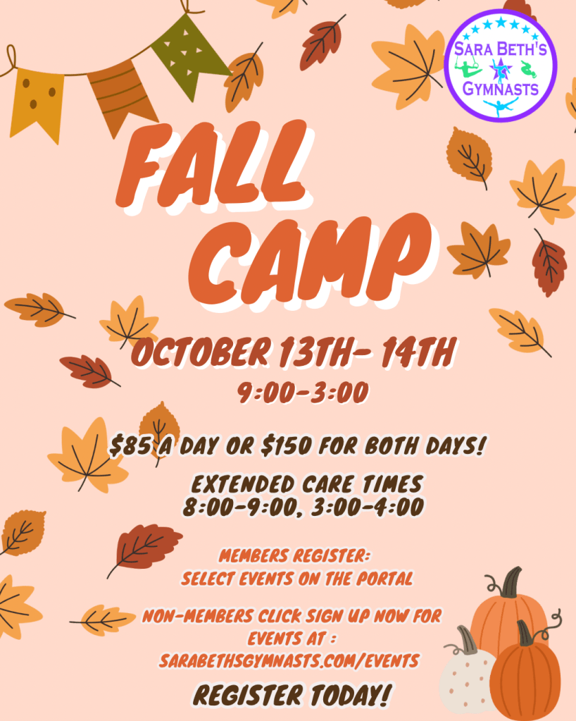 Fall Camp October 13 to 14